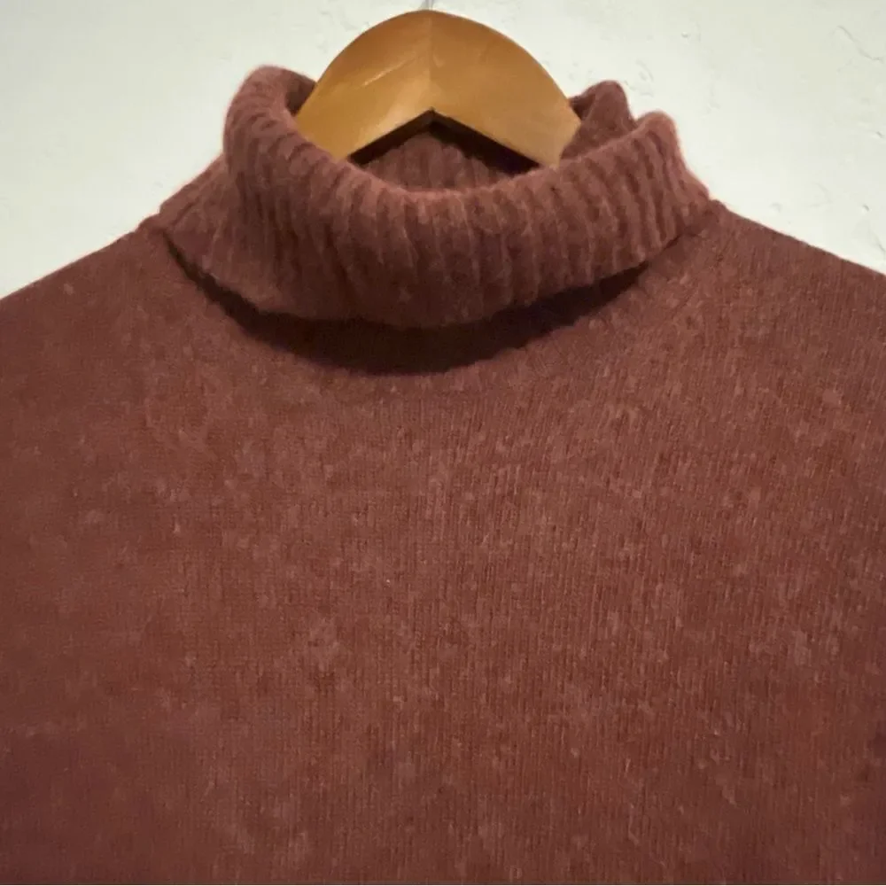J. Crew Brown Wool Blend Turtleneck Sweater